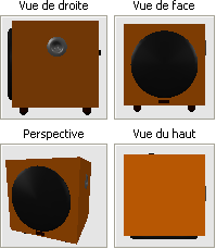 caisson de basse A - amber